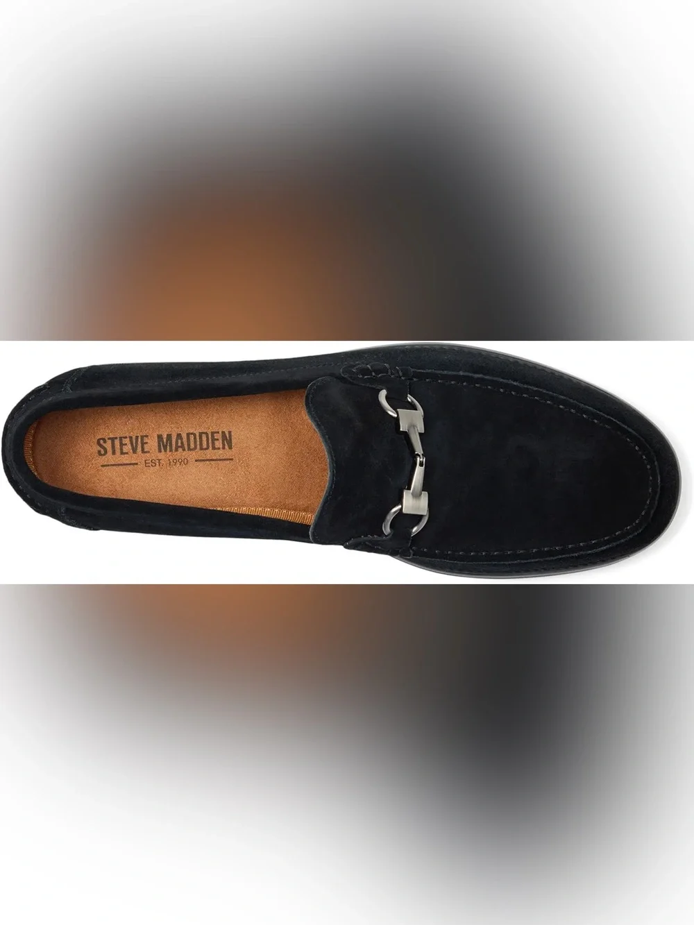 Steve Madden 🔥Alfio Men's Black Suede Bit Loafers - Classic Slip-On Dress Shoe
